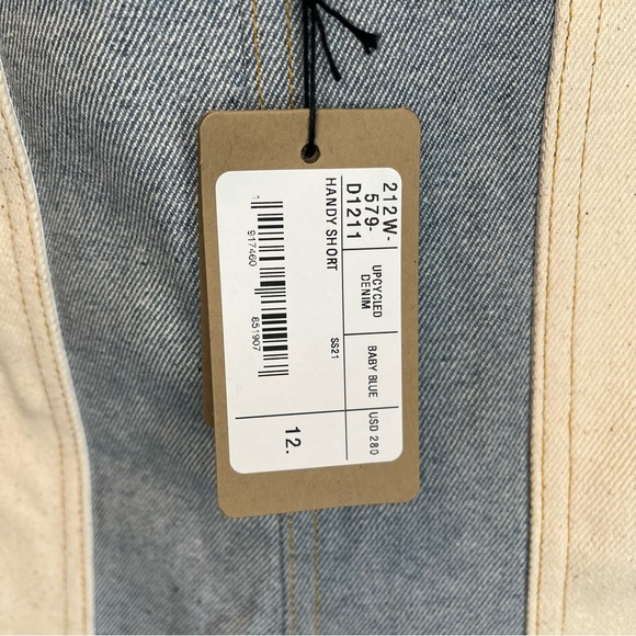 Rachel Comey s12 NWT Handy Short upcyled denim color block blue white, gorpcore - Picture 5 of 9